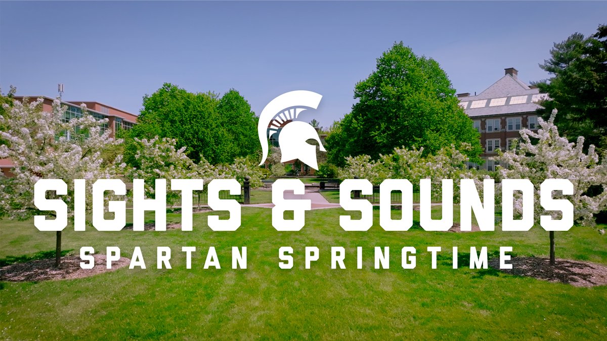 Enjoy the sights and sounds of a Michigan State spring.