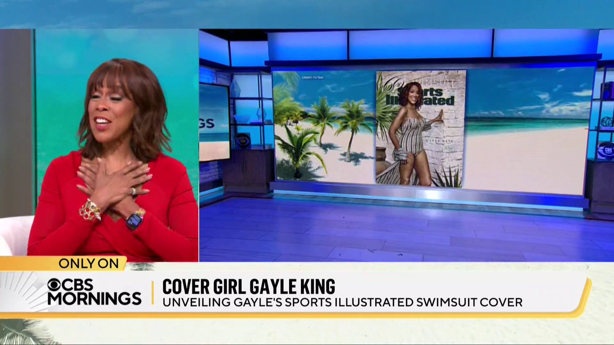 SURPRISE: Our very own Gayle King is one of this year’s Sports Illustrated Swimsuit cover stars! Gayle reacts to seeing her cover for the very first time: “I cannot get over it.”