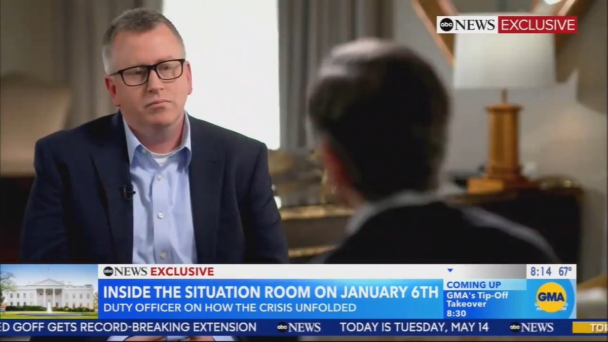 Q: Did Trump call down to the Situation Room on January 6? WH Situation Room Officer Stiegler: Not to my knowledge Q: Not once? Stiegler: No sir Q: Didn't ask what was going on? Stiegler: Not to my knowledge Q: Didn't ask about how the Vice President was doing? Stiegler: Not to my knowledge