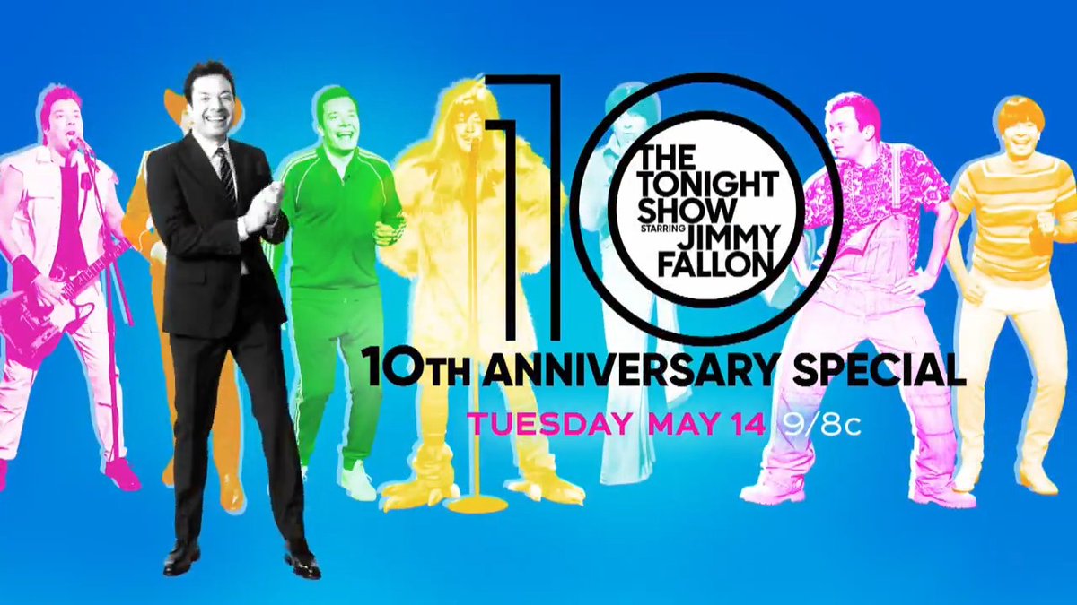Tonight is the night! The Tonight Show Starring Jimmy Fallon: 10th Anniversary Special airs at 9/8c on NBC Entertainment highlighting some of the most iconic moments from the past decade! #FallonTonight #Tonight10