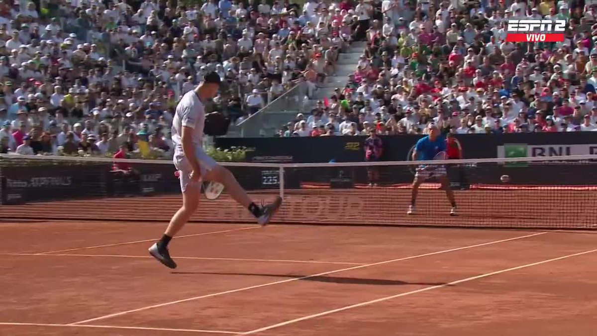 ¡HUKACZ ACABA DE HACER EL PUNTO DEL TORNEO! 🤯🔥 #Roma