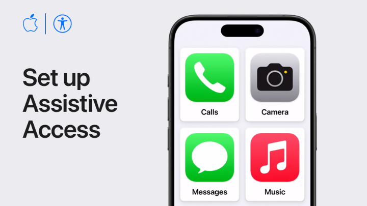 Assistive Access provides a simplified interface for iPhone or iPad, enabling people with cognitive disabilities to focus on the activities they love. Here’s how to set it up for yourself or for someone you care about. #AppleAccessibility