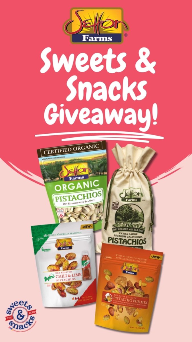 SWEETS & SNACKS GIVEAWAY! Enter for a chance to win an assortment of Setton Farms pistachio products 😍 RULES: Follow us, Retweet & Tag a Friend 👉 U.S. residents only 👉 Ends 5/17/24 🍀 Good Luck! 💚 #PoweredByPistachios