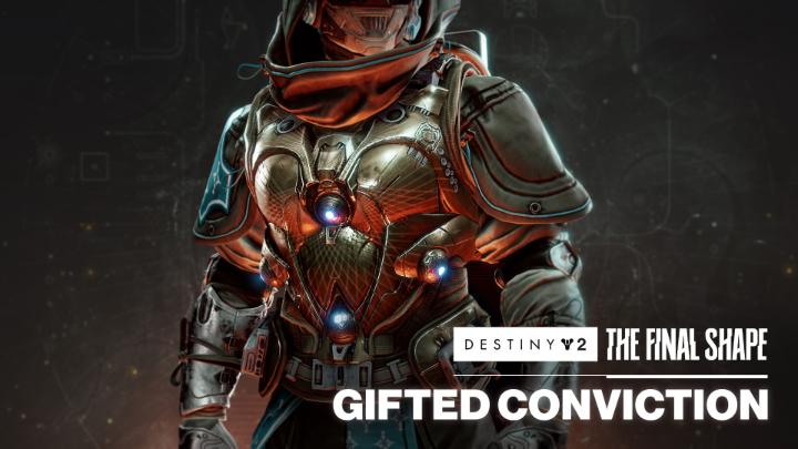 Be the spark of Arc your Fireteam needs. Create bouncing Arc explosives capable of tearing through The Witness's army, with the Gifted Conviction exotic chest. Arriving with The Final Shape. 🔺
