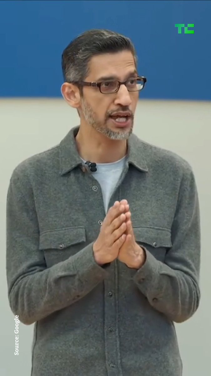 Google CEO Sundar Pichai explains how AI is about to take over your searches, live from #GoogleIO