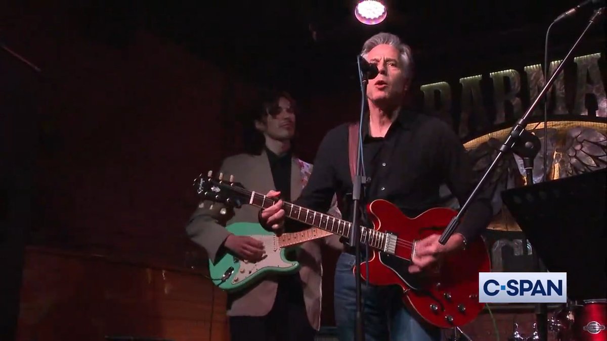 .Secretary Antony Blinken plays "Rockin' in the Free World" at Barman Dictat, an underground cocktail bar and music venue in Kyiv, Ukraine.