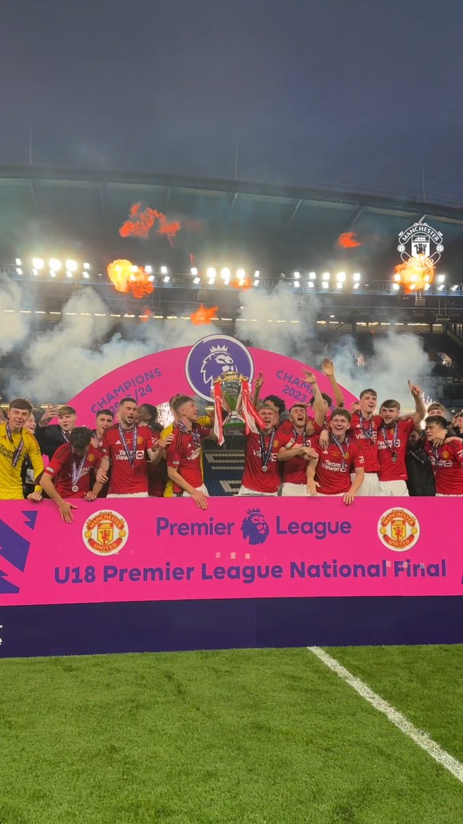 🏆 #U18PL North division title ✔️ 🏆 #U18PL Cup winners ✔️ And now... #U18PL National champs 🥳🎉 #MUFC || #MUAcademy