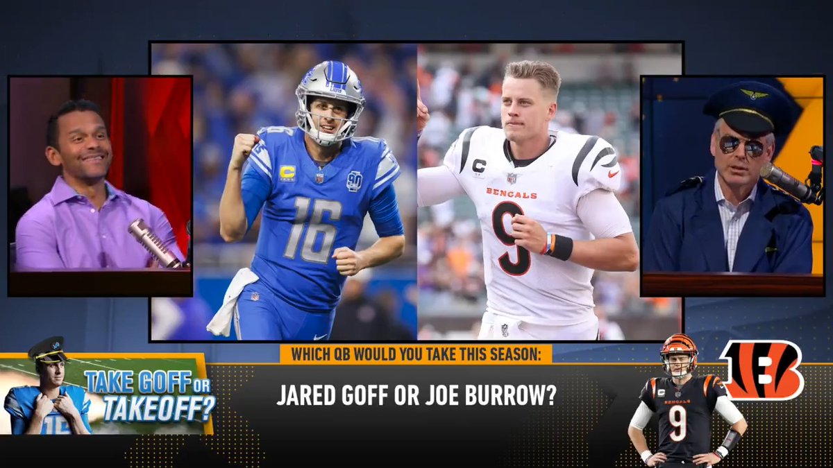 Colin Cowherd said today that he would take Detroit Lions QB Jared Goff over these QB’s in the NFL: - Jalen Hurts - Dak Prescott - Jordan Love - Brock Purdy - Joe Burrow Do you agree with him? 👀 #OnePride
