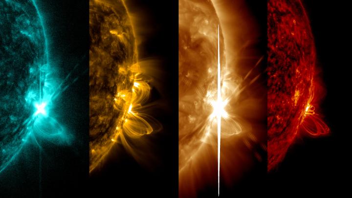 This one deserves a close up! 📸 Here’s another, multi-wavelength look at today’s X8.7-class solar flare, the most powerful of this solar cycle.