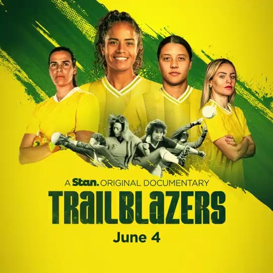 These are the women who changed football. ⚽️👊 The Stan Original Documentary Trailblazers, in partnership with #MECCAMPOWER, and starring football legends #SamKerr and more, premieres June 4, only on Stan. #TrailblazersFilm #StanOriginals #MECCAmoment #BlazeATrail
