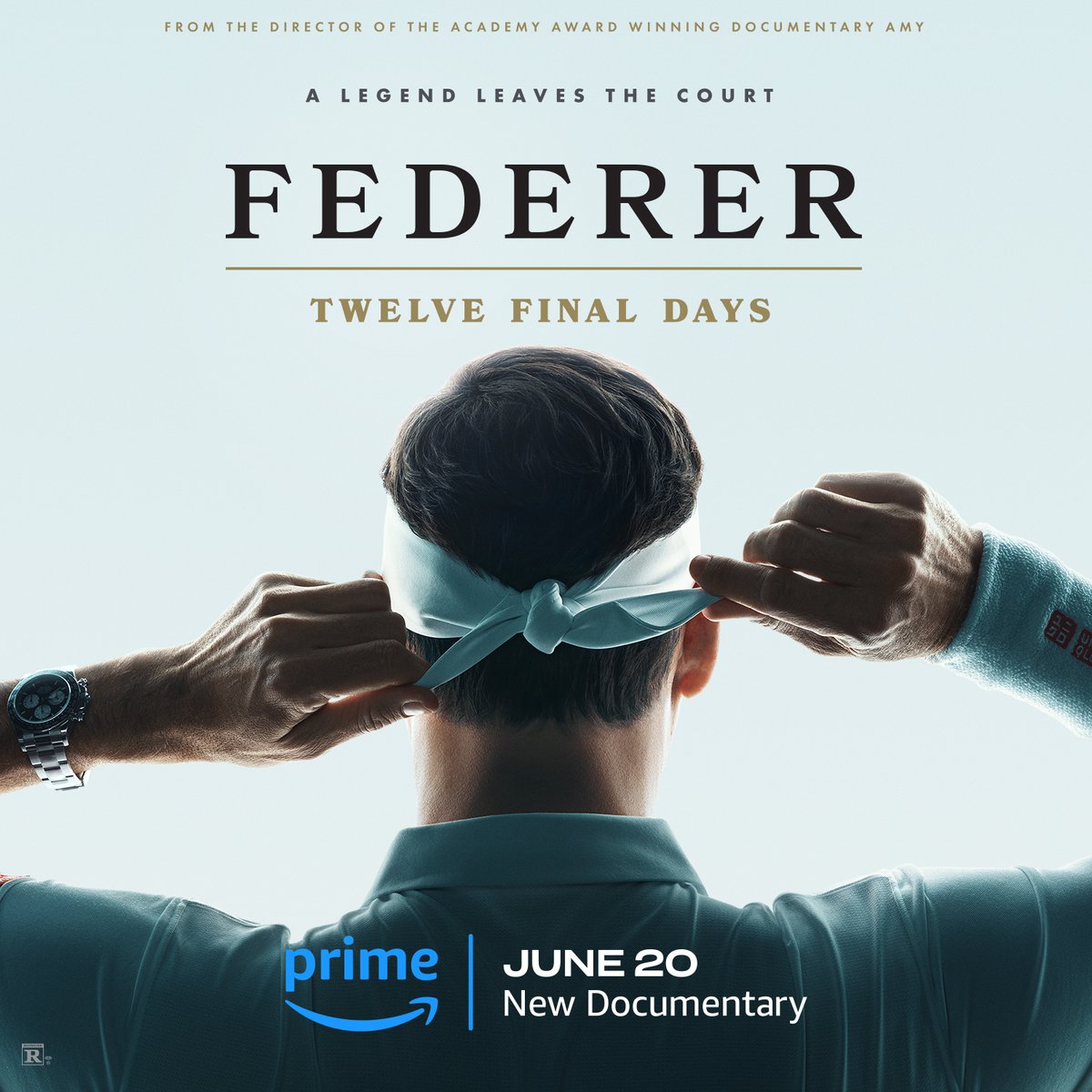 One final serve. FEDERER: Twelve Final Days, 20 June 🎬 Roger Federer Prime Video Prime Video Sport UK #FedererDoc #TwelveFinalDays