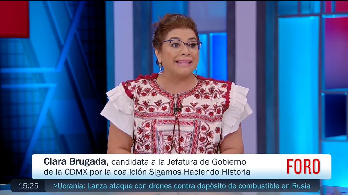 #EleccionesMx2024 | En entrevista, la candidata a la jefatura de gobierno de la CDMX, Clara Brugada (Clara Brugada Molina), explicó sus propuestas y lo que espera el próximo 2 de junio. #ALasTres con Noelia Jiménez | #SiempreEnVivo | #SiempreContigo