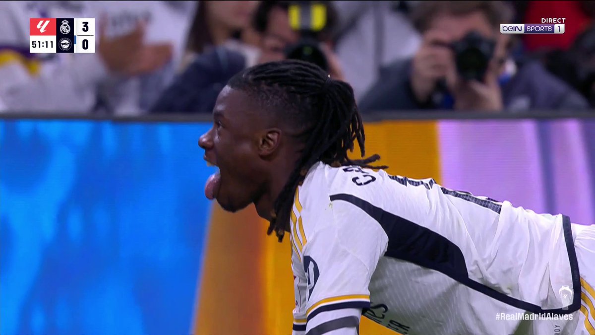 Le slalom fou d’Eduardo Camavinga hier. 🥵🇫🇷 🎥 beIN SPORTS