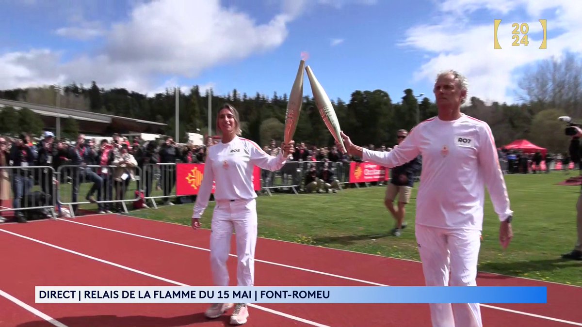 🔥 #Paris2024 | Championne Olympique 🏅 en 2018 à Pyeongchang, Perrine Laffont clôture le relais à Font-Romeu ! ▶️ Suivez le relais de la flamme olympique en direct sur notre chaîne " PARIS 2024" :
