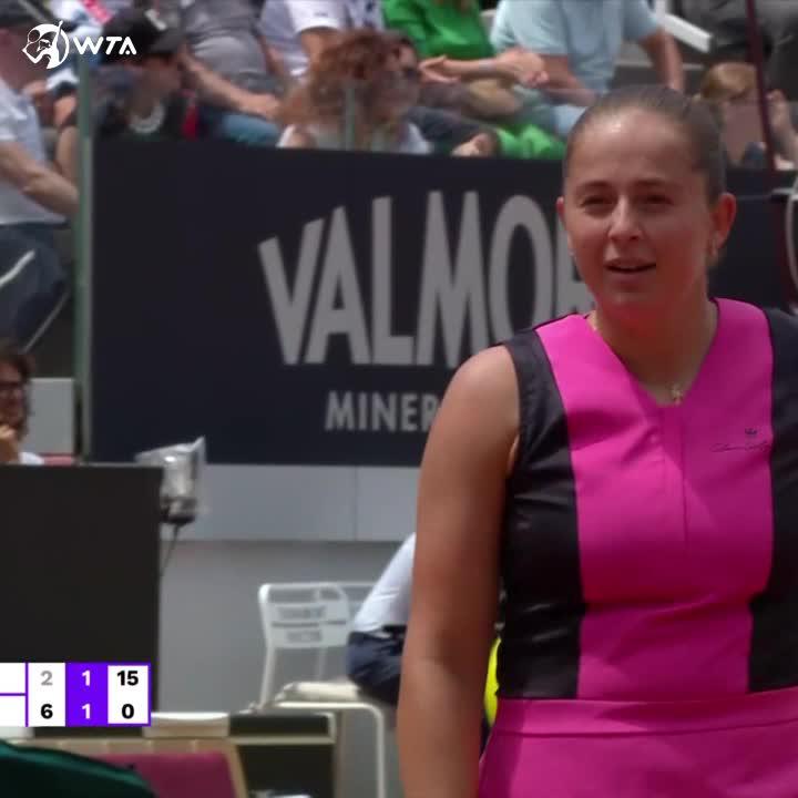 Grass-court season is still a few weeks away, Jelena Ostapenko...! 😅 #IBI24