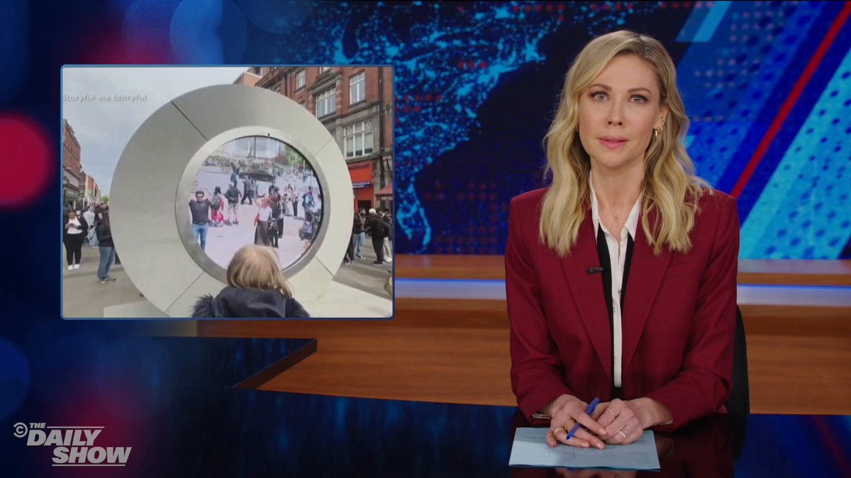 The Dublin and New York portal installation turned into chaos, but Desi Lydic has a heartfelt message for our Irish friends