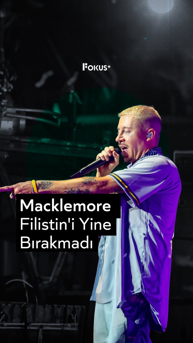 ➕ “Gazze’den bahsetmeyen hesapları takipten çıkıyorum!” ▪️ Macklemore, Avustralya’da verdiği son konserde Gazze hakkındaki yeni şarkısı Hind’s Hall’u seslendirmeden önce Filistin’i konuşmayı ihmal etmedi.
