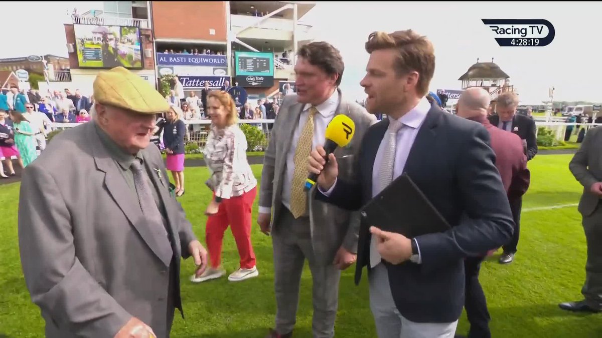 🗣️ "Marvellous. I bought this." 5,500gns buy Diligent Resdev was a surprise 40/1 winner at York Racecourse Good to catch up with the great Michael & David Easterby Racing who bought the filly