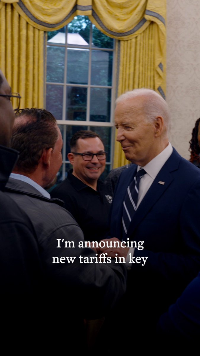 I won’t allow American towns and workers to be hurt by China’s unfair trade practices that flood our markets with cheap products. That’s what these new tariffs are all about.