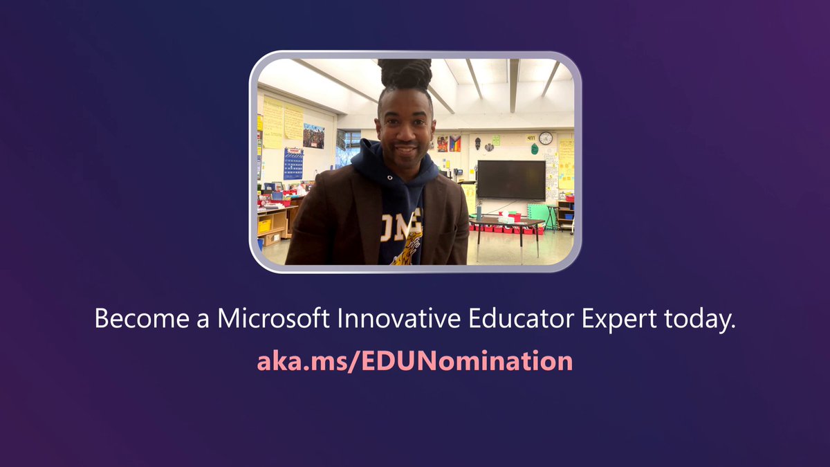 MIE Expert nominations are open! 🥳 Join a global community of educators who are innovating technology’s role in education. Apply today before the June 17 deadline: #MIEExpert #MicrosoftEDU