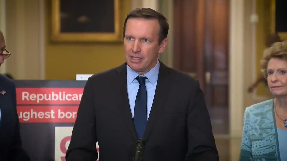 REMINDER: Republicans blocked the most serious bipartisan border security bill in a generation. Via Chris Murphy 🟧