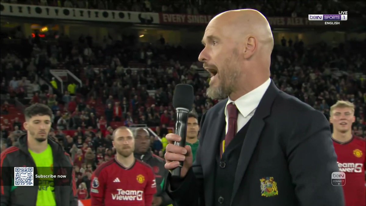 🔴 Erik ten Hag: “You are the best supporters in the world. Thanks for your support”. “I promise you that those players will give EVERYTHING to get the Cup and bring it to Old Trafford”.