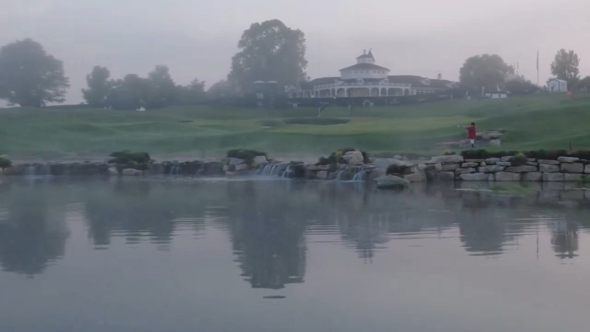 The only way to kick off the PGA Championship in Kentucky.