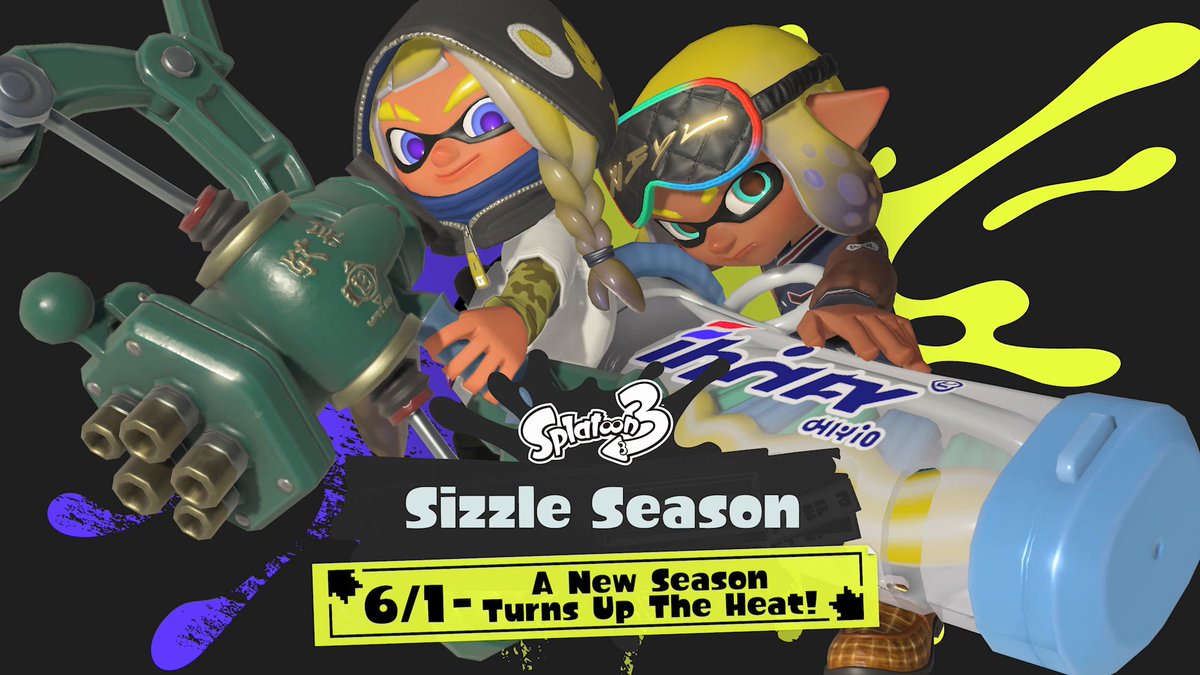 Put your shades and sandals on because Sizzle Season 2024 is on the way! Expect a new stage, music, emotes, and two fresh new weapons, as well as the debut of the chaotic BIG Big Run! All Grizzco employees on deck! This new season turns up the heat on 6/1!