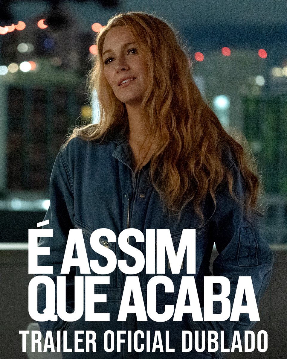 Blake Lively é a estrela do filme “É Assim Que Acaba”. Música de Taylor Swift virou destaque no trailer.