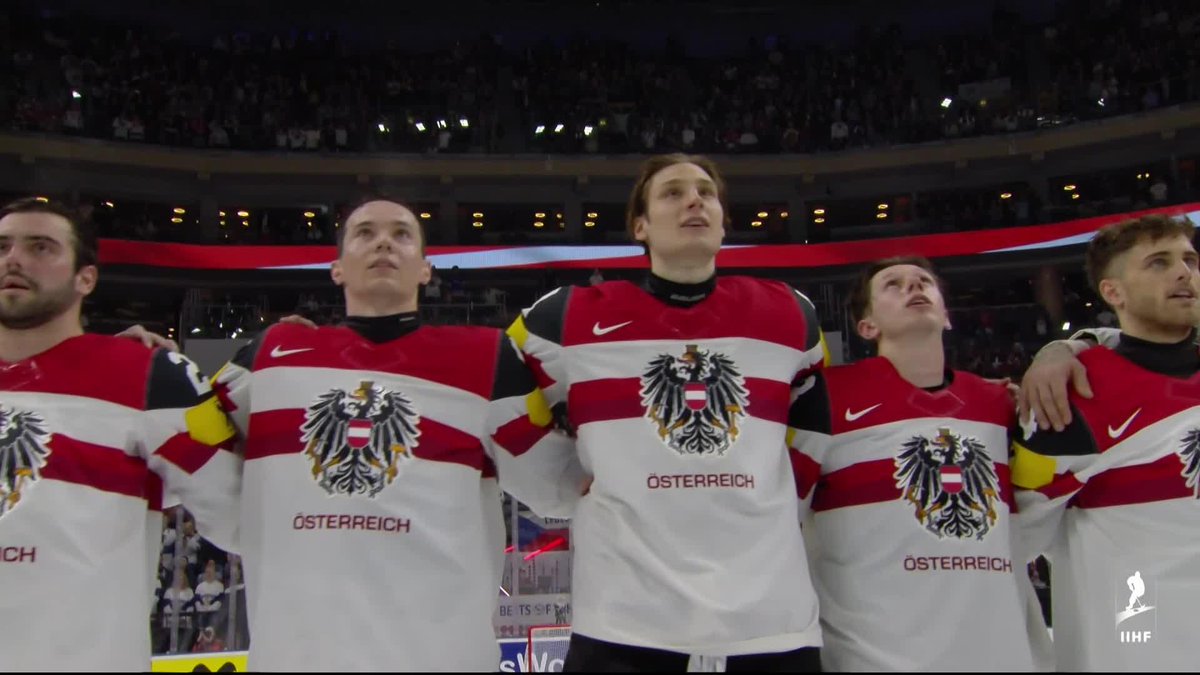 Austria wins first ever game against Finland at #MensWorlds!🇦🇹🔥 #MensWorlds #FINAUT @eishockey_aut