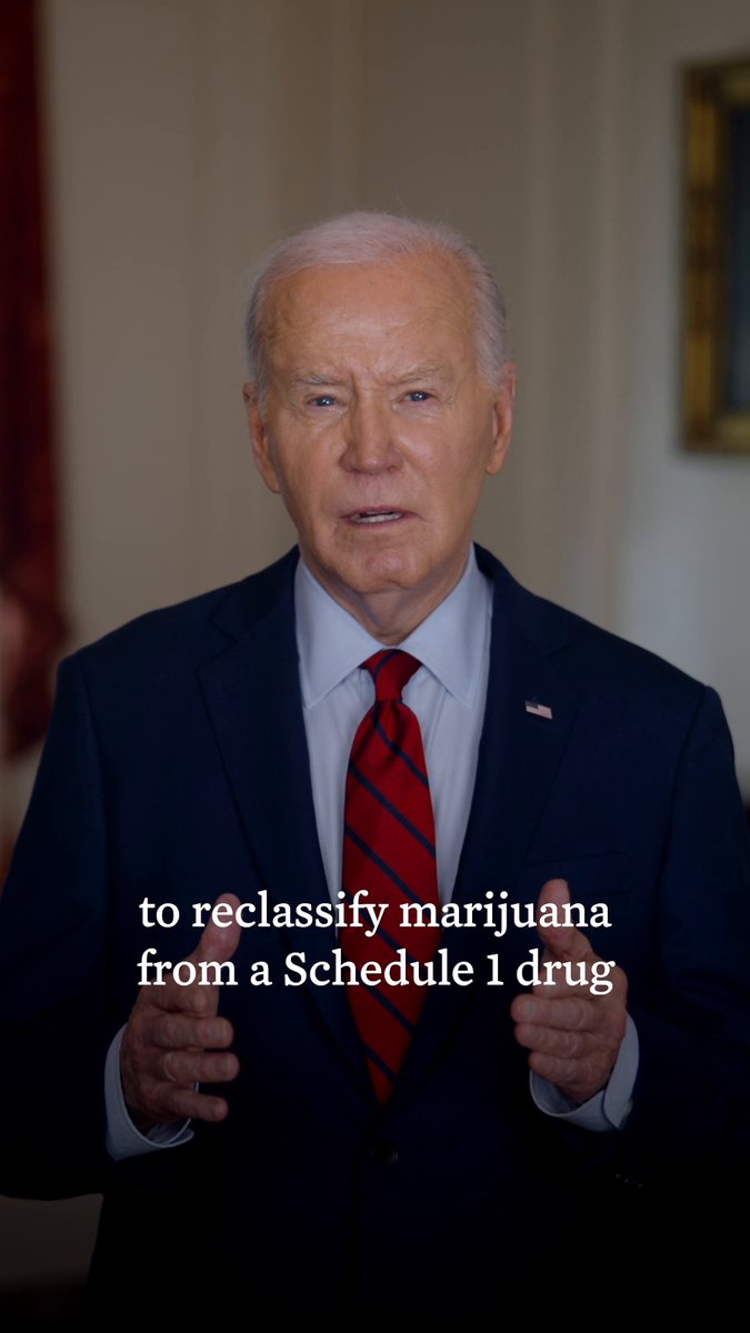 Too many lives have been upended because of our failed approach to marijuana. So today, the U.S. Department of Justice is taking the next step to reclassify marijuana from a Schedule I to a Schedule III drug under federal law. Here's what that means: