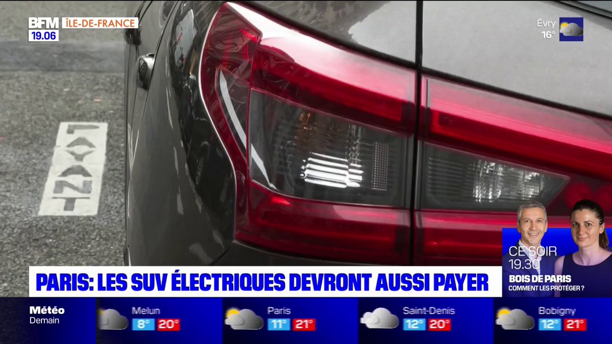Les Parisiens possédant un véhicule type SUV électrique ou hybride devront finalement payer à partir du 1er octobre un tarif résidentiel de stationnement