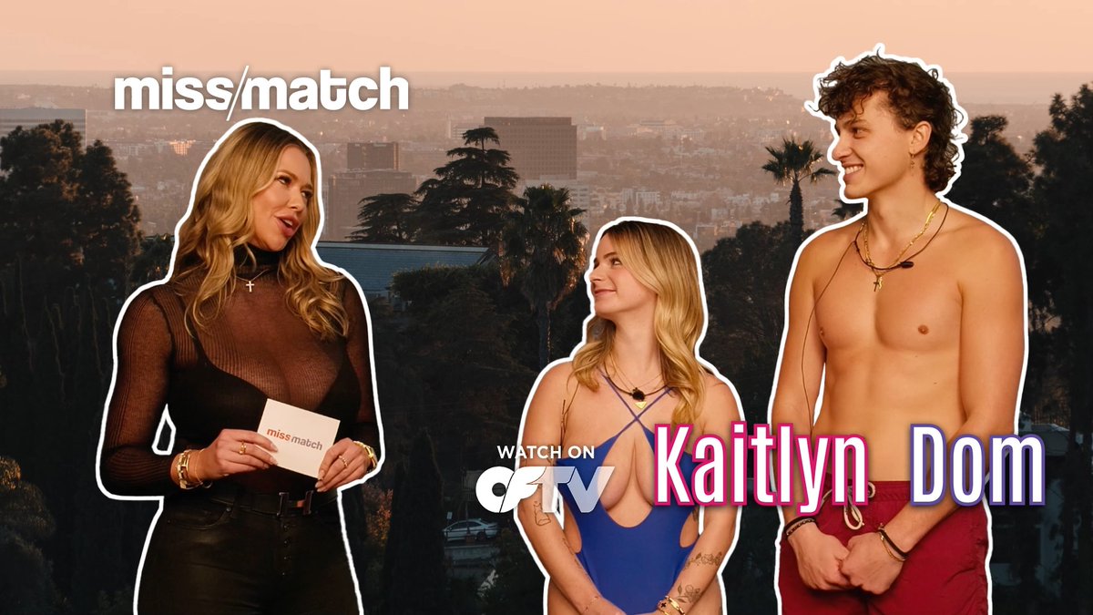 Ready for the rest of Dom Dawson and Kaitlyn Krems' blind date? 👀 Watch an all-new #MissMatch now! 📺 Tune in free: