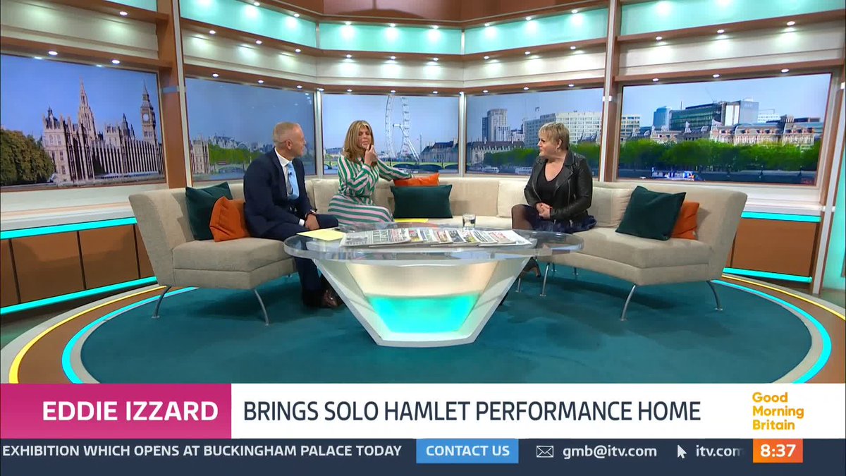 Following her critically acclaimed New York run, Eddie Izzard is back to bring her solo performance of Shakespeare’s ‘Hamlet’ to London. Eddie explains how she plays so many different characters.