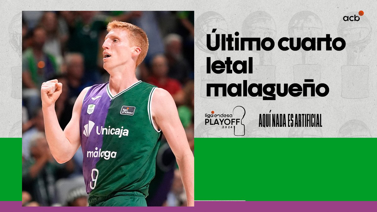 🔥 Anoche el 𝙞𝙣𝙛𝙞𝙚𝙧𝙣𝙤 𝙫𝙚𝙧𝙙𝙚 rugió Los últimos 10 minutos del encuentro fueron un auténtico vendaval ofensivo por parte de UnicajaCB ¡Anotaron 3️⃣5️⃣ puntos en el ÚLTIMO CUARTO poniendo la serie 1-0 a su favor ante BAXI BAXI Manresa! #PlayoffLigaEndesa