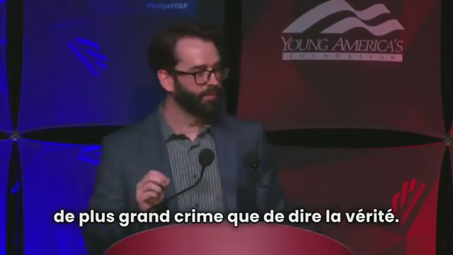 🔴 Matt Walsh : "Ils veulent créer une utopie relativiste, où le "moi" règne en maître, où il n'y a pas de vérité en dehors des désirs du "moi", ni réalité qui prime sur ces désirs, où le "moi" n'a pas à se conformer à la réalité, mais où la réalité doit se conformer au "moi"."