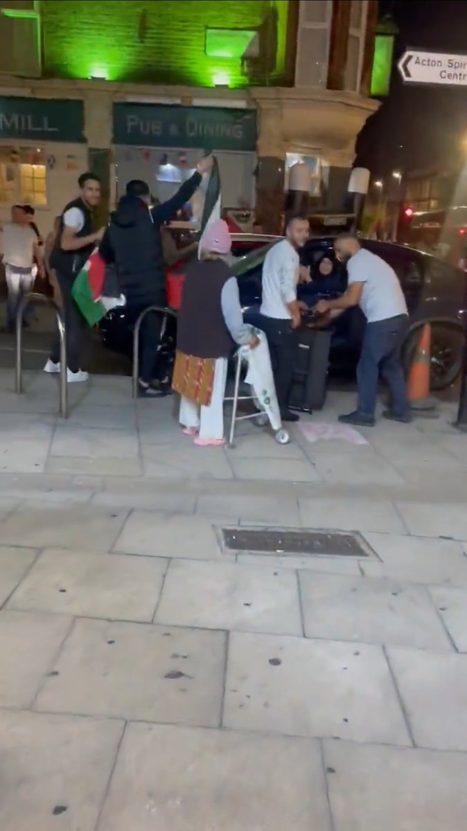 To refresh your memory: This was London on the evening of 07/10, before the war had begun. Muslims celebrated the mass slaughter of Jews before the bodies were even cold. They wanted this war and cheered for it. Now they cry because they're losing.