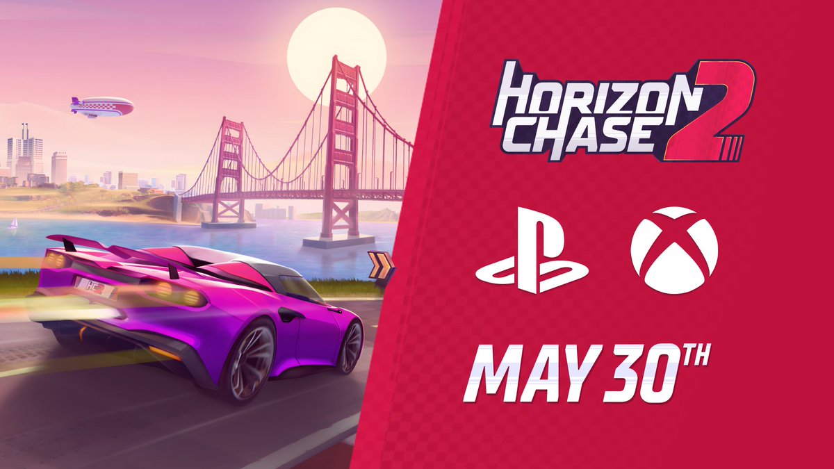 Get ready to speed up on Playstation and Xbox! May 30th is coming, and you don't want to be left behind 🔥 #HC2 #PlayStation #Xbox #HorizonChase