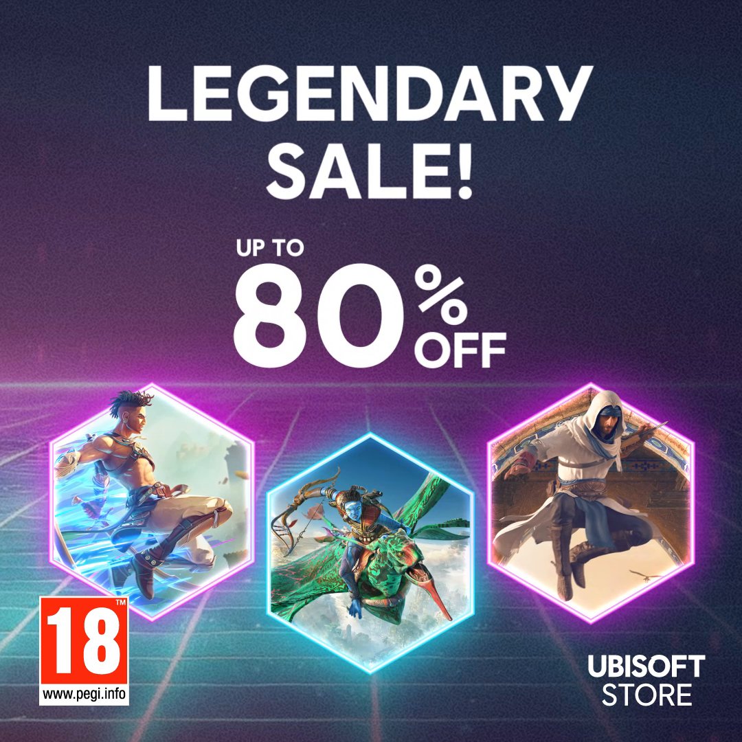 Want to get into some legendary action? 🎮 Shop our sale at the Ubisoft Store and use code LEGEND24* at check out to save even more! 👉 *Condition apply