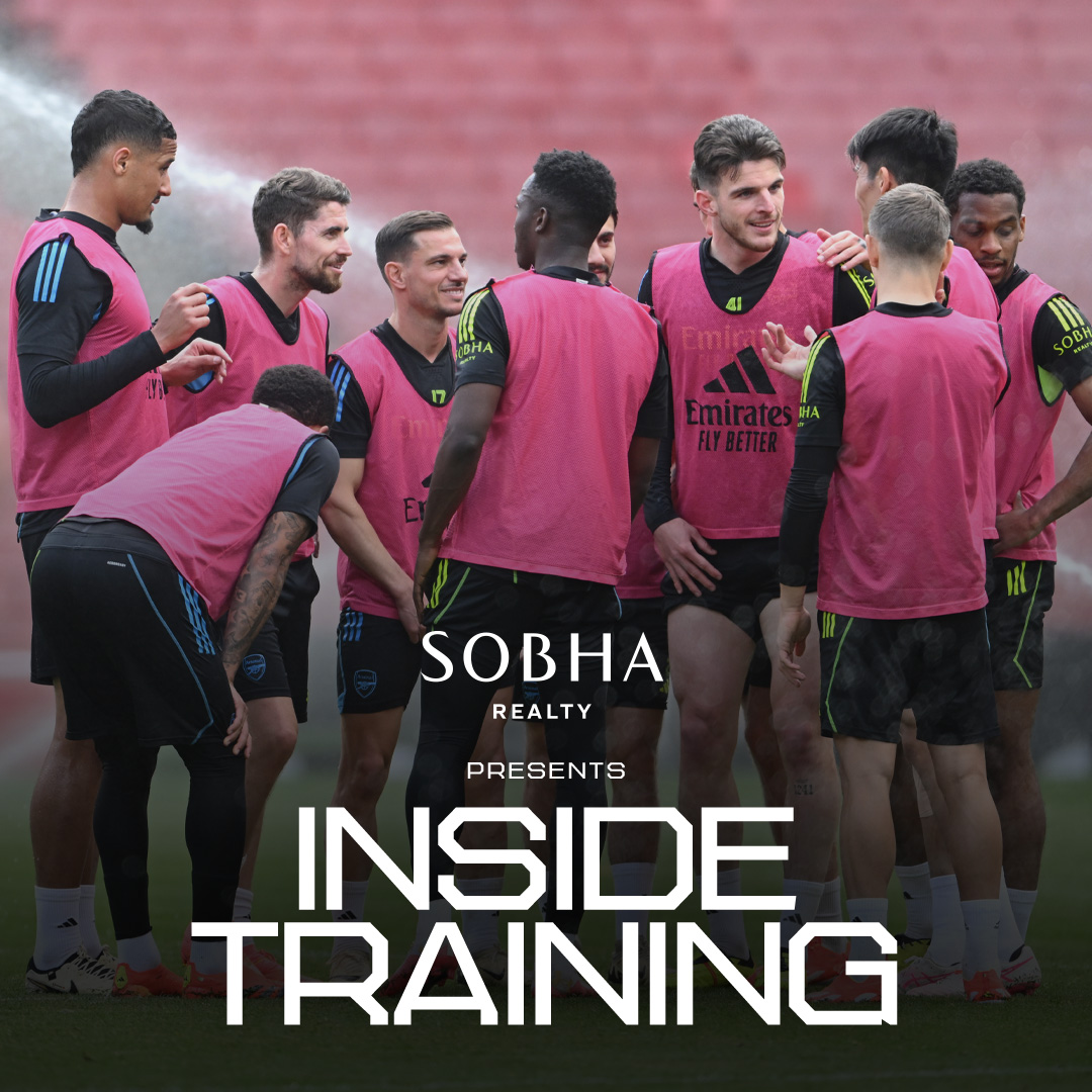 Working hard together 💪 📺 Go Inside Training as our Gunners prepare for the final day at Emirates Stadium 👇