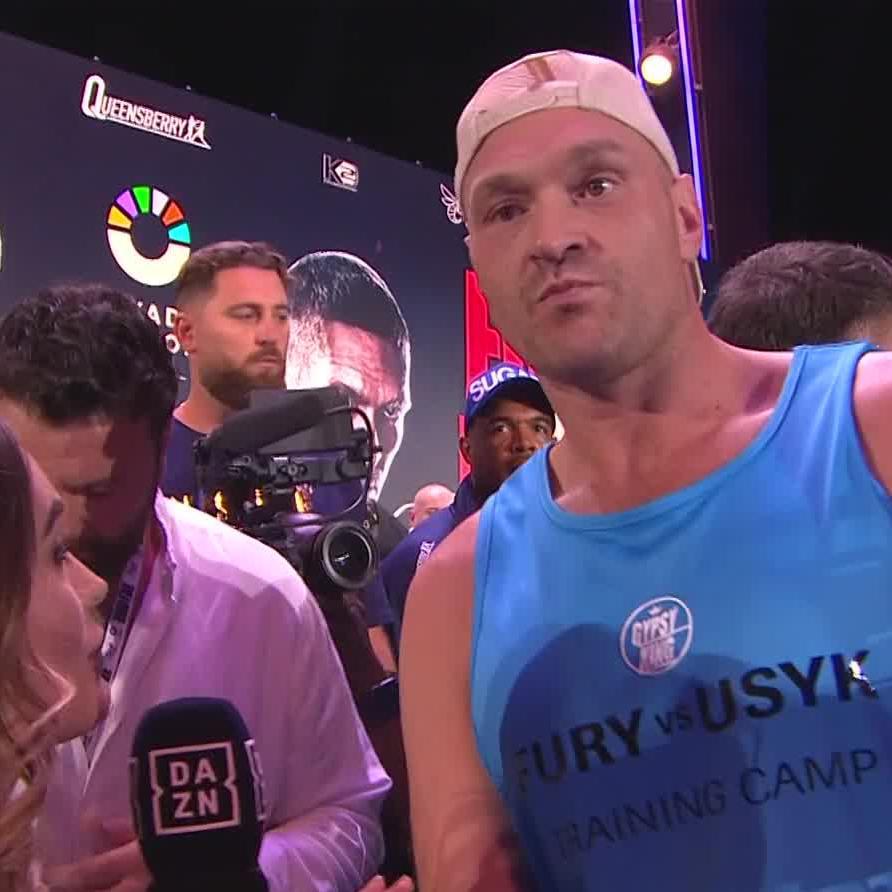 TYSON FURY GOES OFF ON ONE AT TEAM USYK 🍿 🎬 DAZN Boxing #FuryUsyk | #RingOfFire | #RiyadhSeason