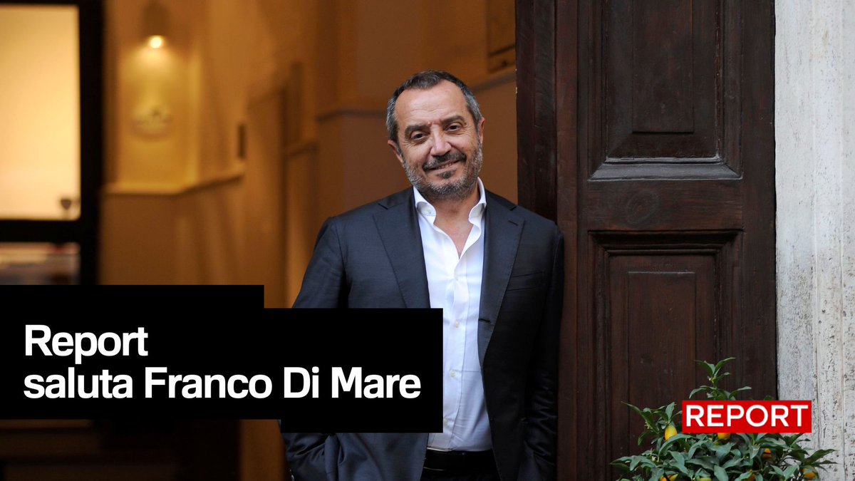 Il saluto di #Report al direttore Franco Di Mare "Franco è stato un inviato, un giornalista libero, un direttore libero che ci ha lasciato forte il senso dell'indignazione".