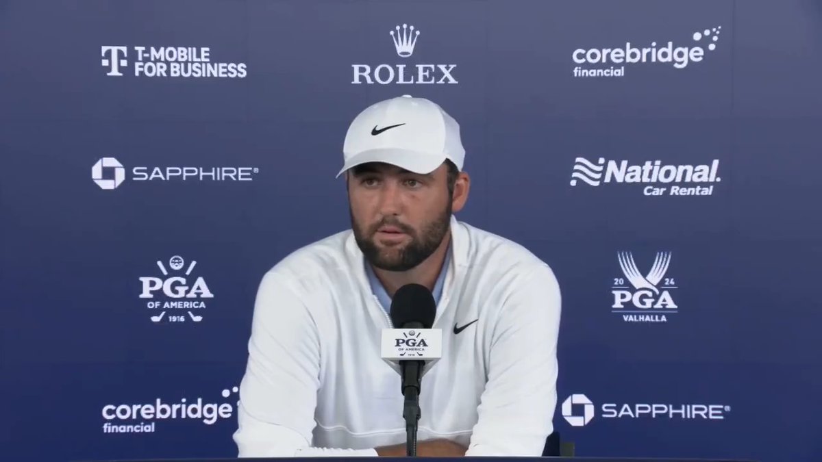 Scottie Scheffler's entire post-round interview from Friday at the PGA Championship.