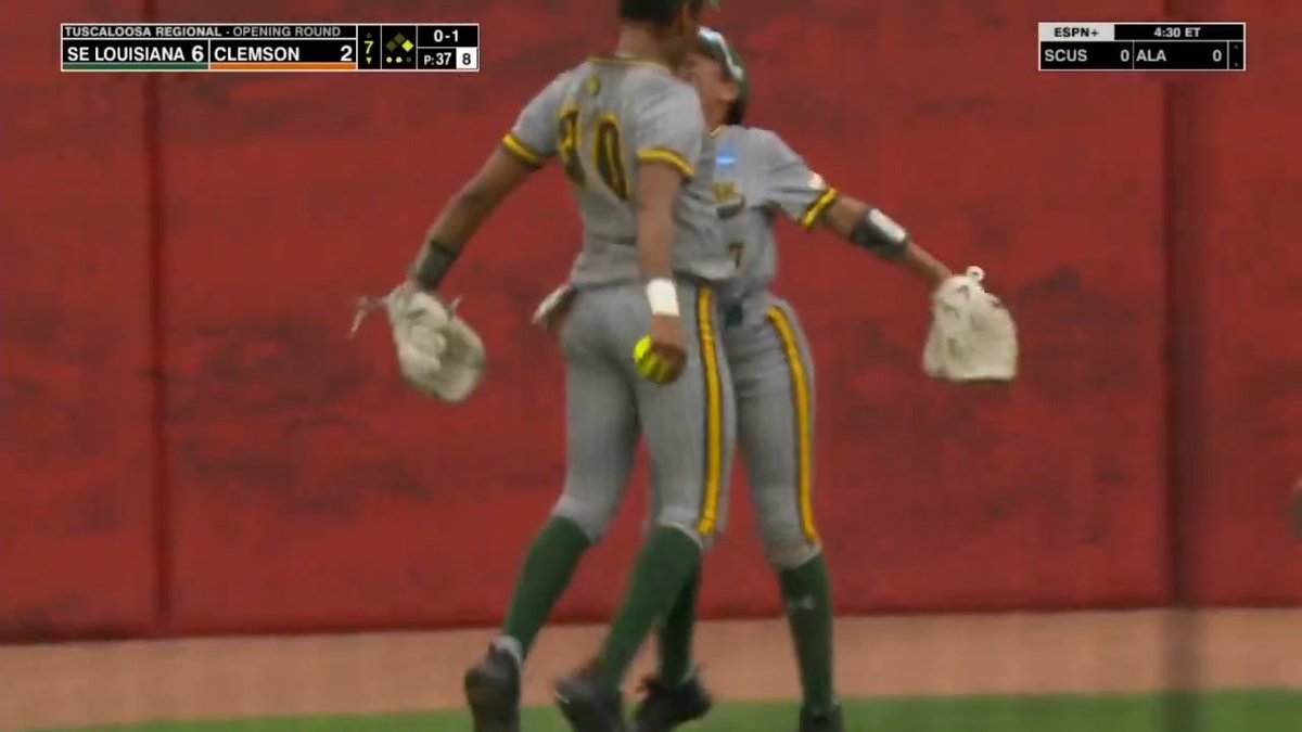 Take a bow, Southeastern Louisiana 🦁 Southeastern Softball stuns Clemson in the Tuscaloosa Regional opener, 6-2, for their first-ever NCAA Tournament win. #RoadToWCWS x 🎥 ACCN