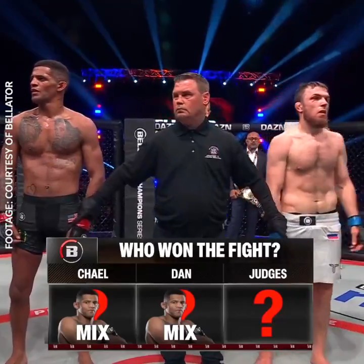 #AndStill! Patchy Mix gets the split decision nod over Magomed Magomedov at #BellatorParis: Fair or foul? 🎥 @pflmma, @bellatormma