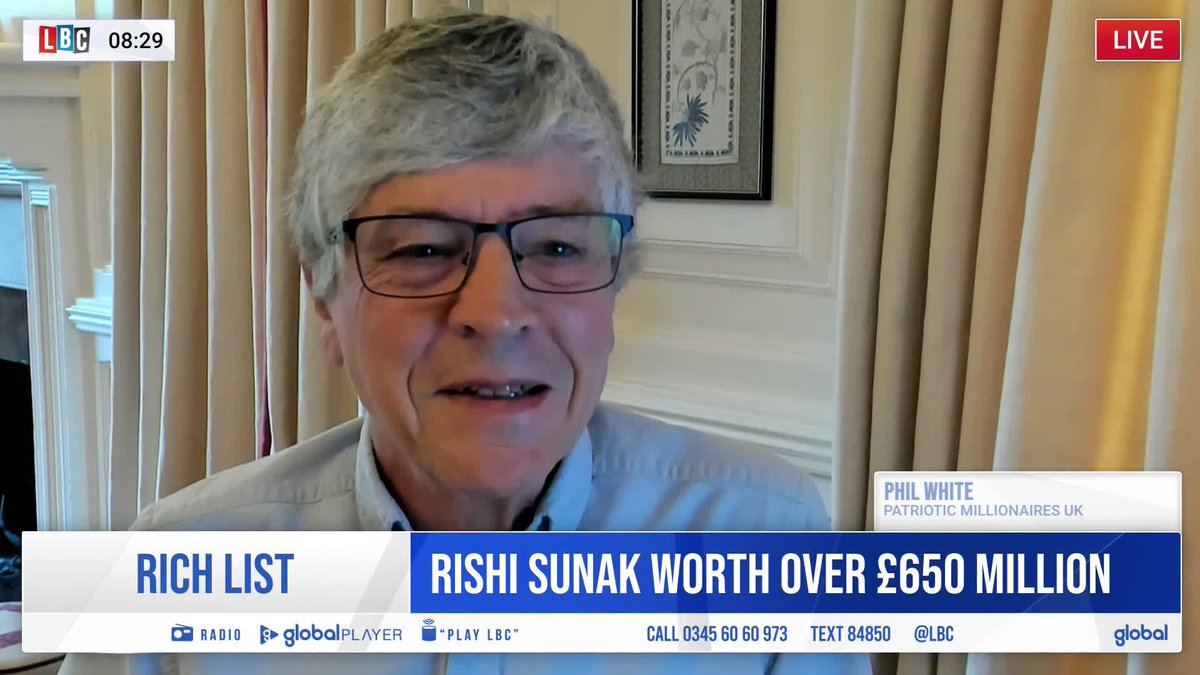 "Democracy is for the people and I don't think you can say Rishi Sunak being that wealthy is for the people" Phil White, of Patriotic Millionaires, speaks to Matthew Wright as the Prime Minister is named on the latest Rich List.