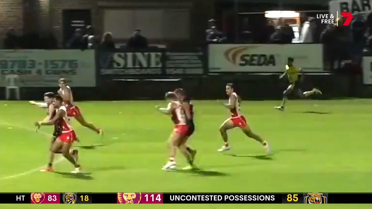 Frankston's Josh Smith will require surgery on "pretty significant facial injuries" after this bump in the VFL from Luke Parker.