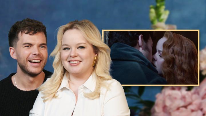 "Thank God we look good kissing together!" Nicola Coughlan and Luke Newton react to the very first Polin kiss 😗