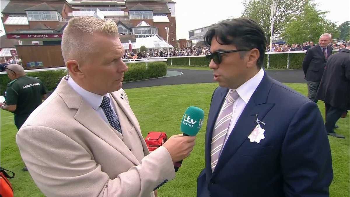'As far as Roger is concerned you still have horses in training with him?' - @mcyeeehaaa 'You're pushing a button which I don't want to discuss, in racing the people don't want to hear the truth.' - Kia Joorabchian #ITVRacing