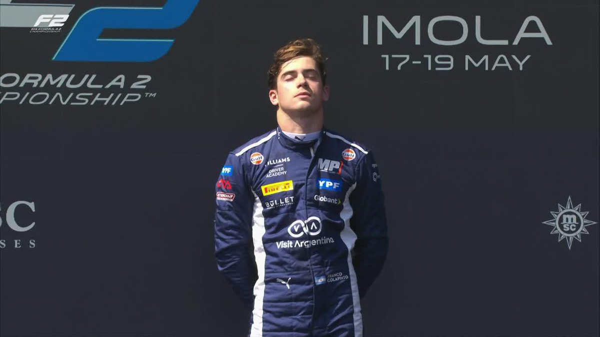 "Himno Argentino": Por este momento tras la victoria de Franco Colapinto en la #Formula2